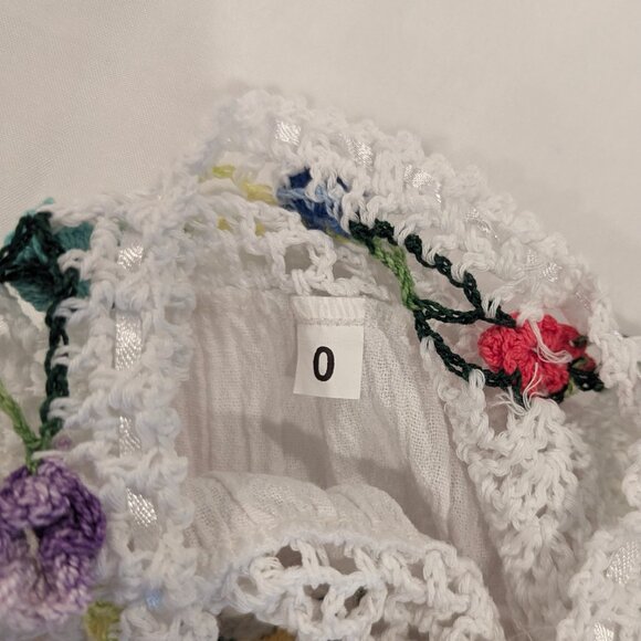 NWOT Handmade Embroidered Crochet Lace Sundress Romanian Traditional Folk Design - Picture 4 of 10